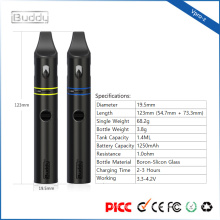 recarga fácil Vpro-Z 1250mAh batería 1.4ml botella piercing-estilo ecig pen vaporizador